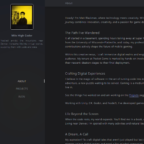 milehighcoder.com project preview
